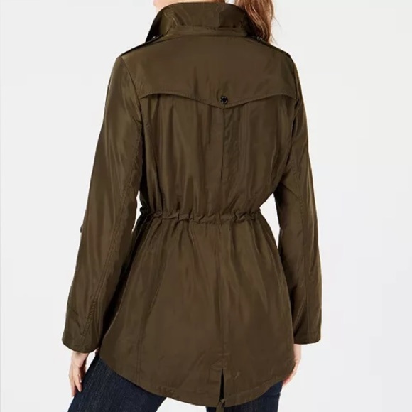 MICHAEL Michael Kors Hooded Cinch-Waist Anorak Jacket Size 1X - Picture 5 of 6